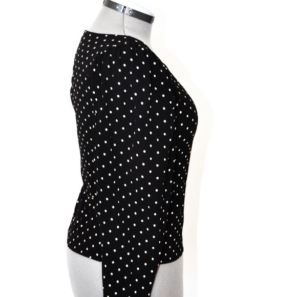 Mango polka-dot wrap blouse - Picture 6 of 13